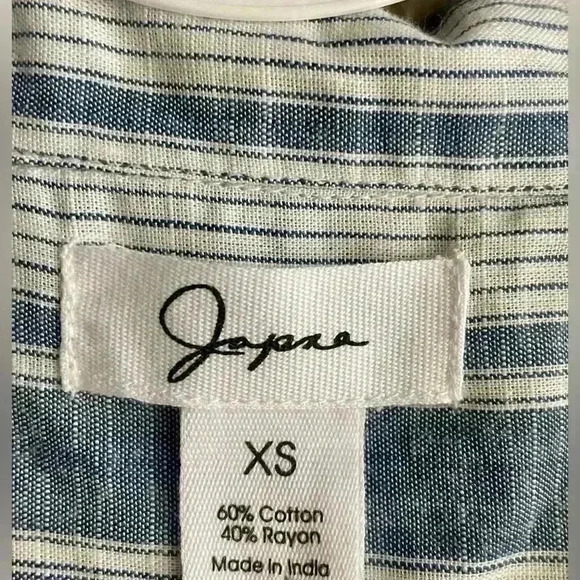 Japna Brand Shirt Dress Size XS Button Up Elastic Stretch Waist - Picture 5 of 8